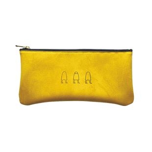 【特惠7折】 MATOKA埃及主题扁平笔袋PVC仿皮多功能收纳拉链简约大容量学生考试文具袋便携化妆包