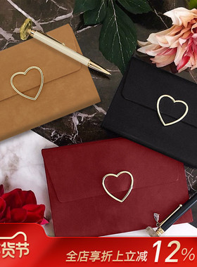 【特惠2折】MARKS 2022年手帐镂空金属桃心翻盖封面周记B6/A6变型日程本女士时尚商务记事手账