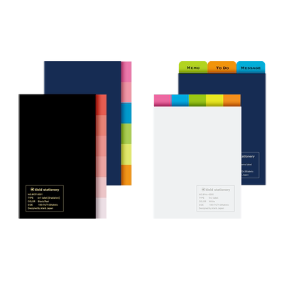 kleid 混合索引便签贴2mm方格空白主题三色七色可粘贴各30枚学生读书学习手帐办公便签索引贴