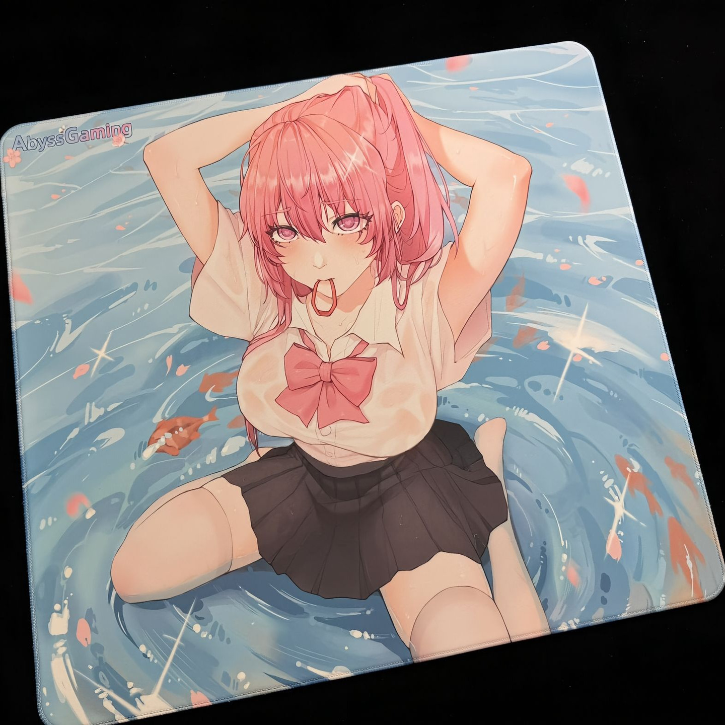 Abyssgamingaqua钢化玻璃鼠标垫