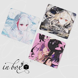 REJECT天鬼ぷるる二次元 可爱钢化玻璃鼠标垫女生电竞游戏FPS专用