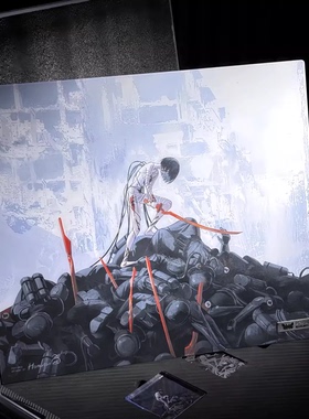 PSYCHE GEAR蝶溯MID-01业苦二次元钢化玻璃鼠标垫电竞游戏FPS专用