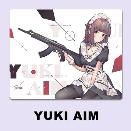 WALLHACK沃哈克SKYPAD YUKI AIM二次元钢化玻璃鼠标垫女生FPS专用