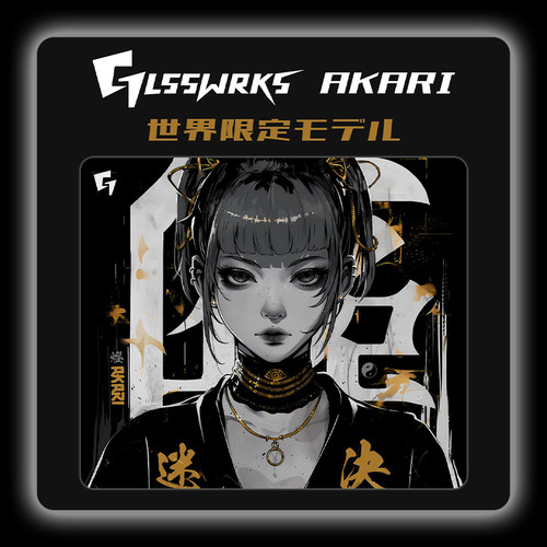 GLSSWRKSAkari钢化玻璃鼠标垫