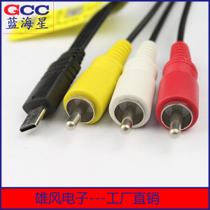 适用索尼SONY摄像机HDR-CX380E PJ670 VMC-15MR2视频AV线MULTI线