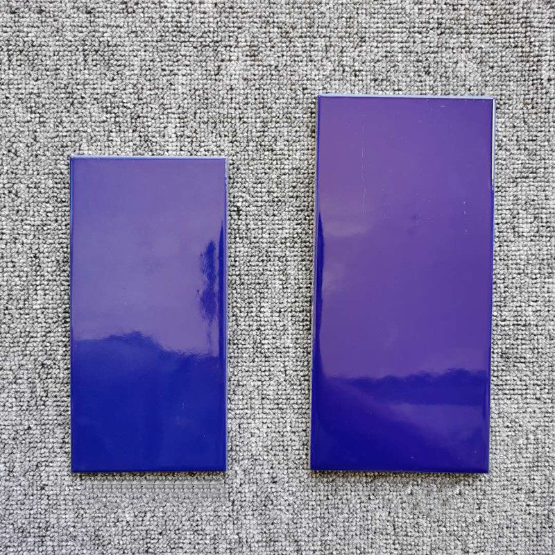 外墙砖100x200 115x240公安蓝瓷砖 深蓝色釉面砖 派出所墙砖室外