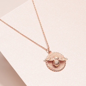 olivia 锁骨链饰品吊坠百搭 玫瑰金时尚 burton正品 小蜜蜂项链