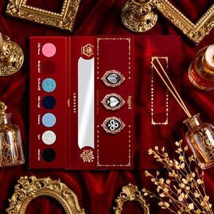 新品上市haggard黑烬撒旦之女多色烟熏眼影盘闪钻哥特暗黑眼影