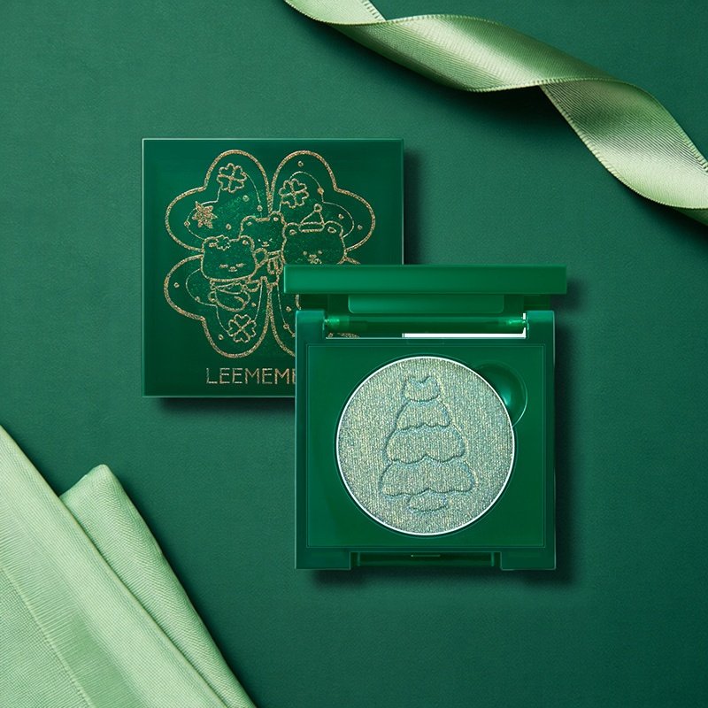 【圣诞限定】荔萌四叶草圣诞眼影小熊梦核单色珠光提亮多用高光粉,彩妆/香水/美妆工具,眼影,淘宝优惠券,粉丝福利购,淘宝优惠卷