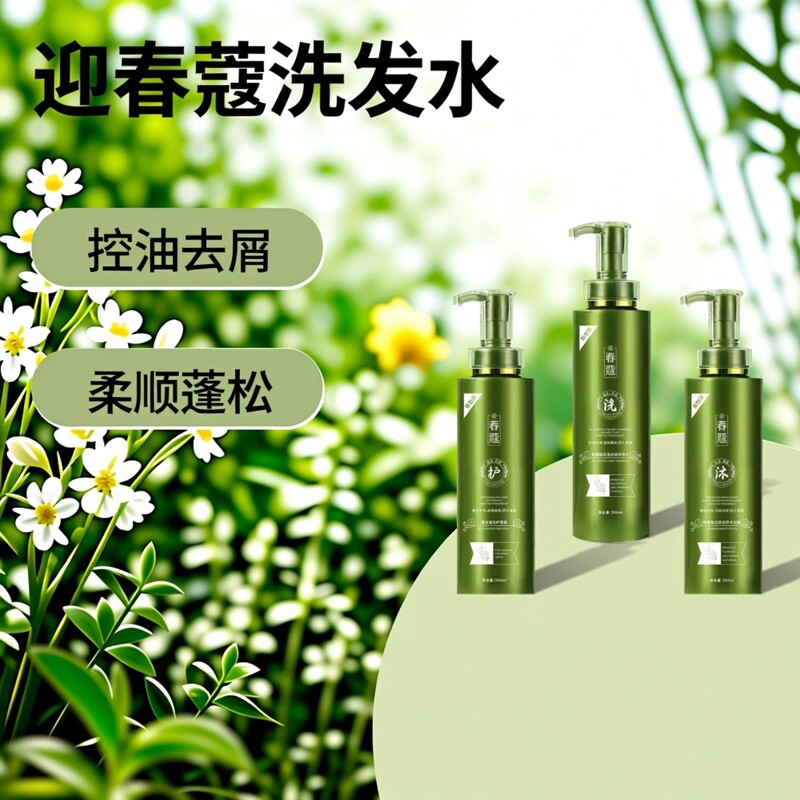 正品迎春蔻洗发水氨基酸控油去屑止痒柔顺蓬松香水洗护超值套装