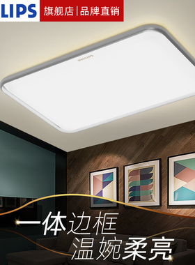 飞利浦led吸顶灯银色长方形客厅灯具全屋套餐北欧简约现代悦茹
