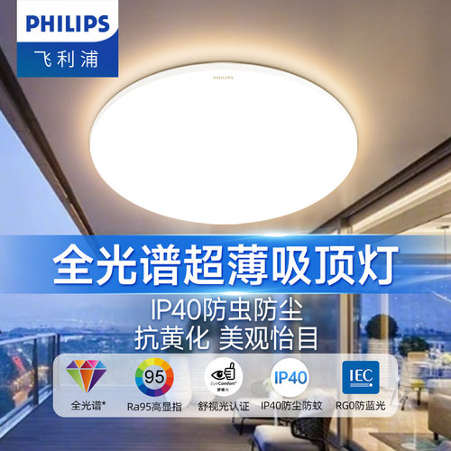 led阳台吸顶灯飞利浦简约现代