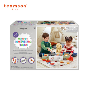 Teamson Kids露营玩具组儿童过家家仿真户外探险野餐餐具