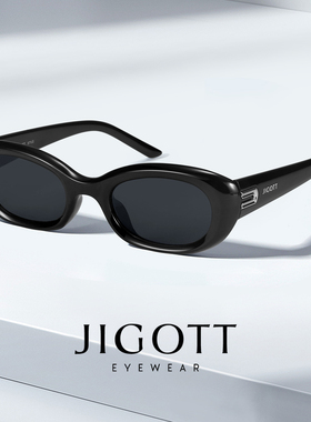 JIGOTT复古太阳镜女 猫眼墨镜小框潮防紫外线2025年新款 3356