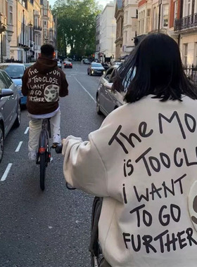 BROKEN PLANET MARKET BPM小众潮牌美式秋冬男士情侣加绒连帽卫衣