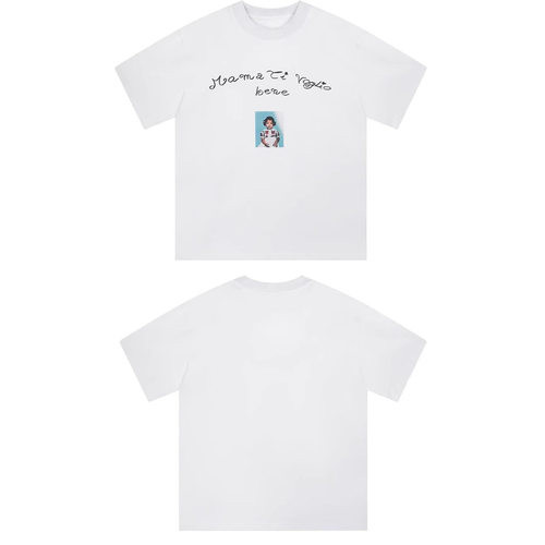 侃爷kanye 纪念donda美式潮牌宽松VTG高街印花复古短袖T恤男情侣