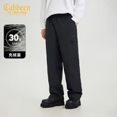 秋冬百搭宽松直筒裤 卡宾男装 三防90鸭绒羽绒裤 舒适保暖Y