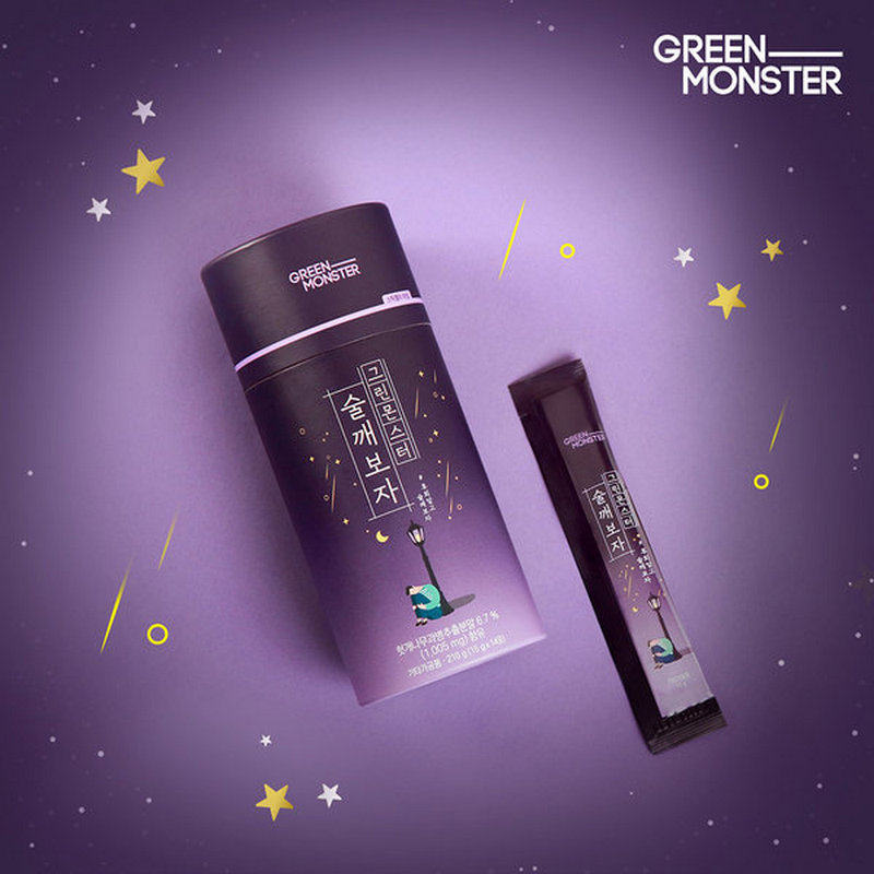 韩国原装便携 green monster醒酒清爽冻 酒前后解酒宿醉应酬 14条