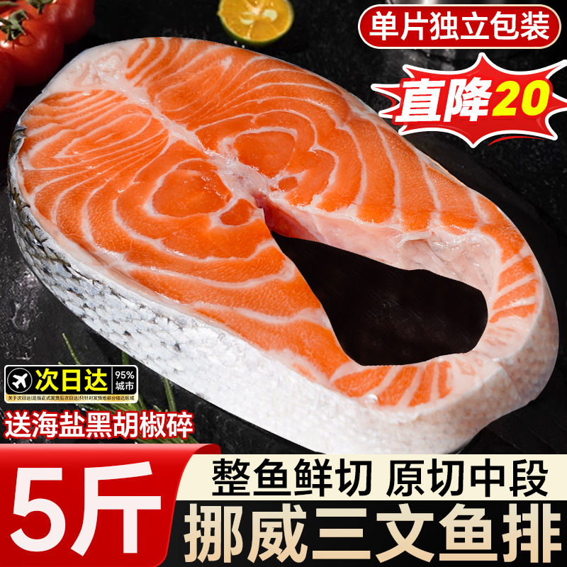 挪威三文鱼排亏本冲直降20元!