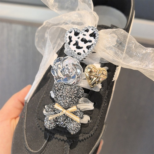 高级感芭蕾风鞋装饰手工diy鞋花