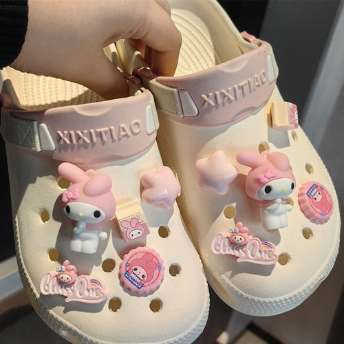 撒里森crocs洞洞鞋配饰鞋花cross