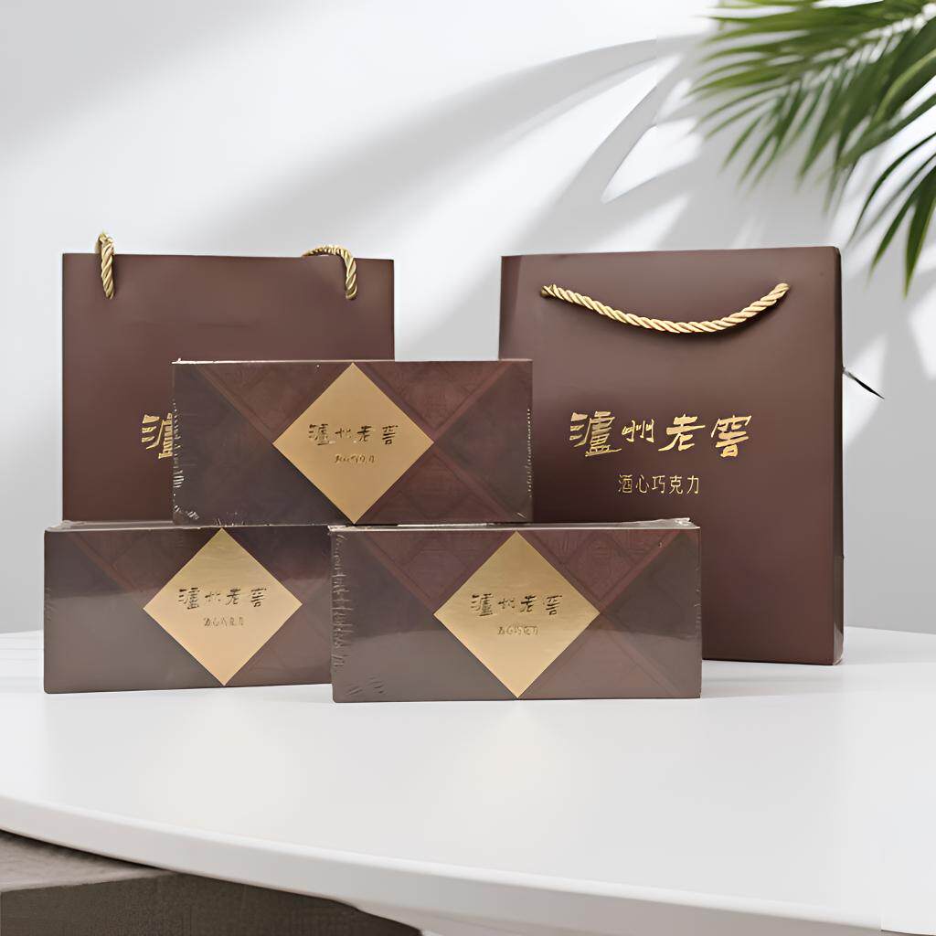 泸州特产小吃泸州老窖巧克力酒心糖 黑巧克力礼盒装送礼伴手礼