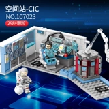 Подлинные строительные блоки Senbao Блуждая Земля Пилотная космическая станция 107021-24, притворяясь, что приносят пользу подаркам интеллектуального мальчика