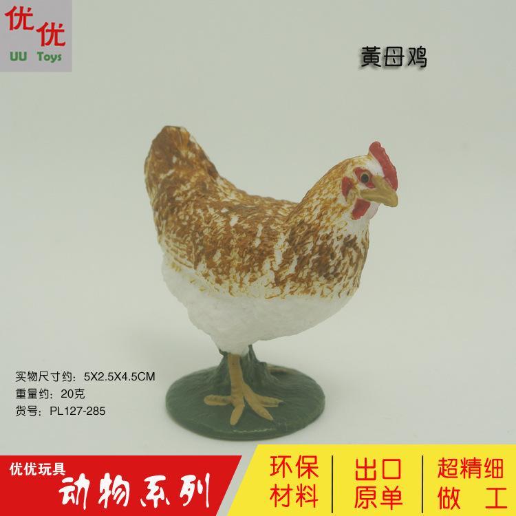 仿真小鸡动物家禽黄母鸡成长周期模型玩具摆件儿童塑料实心迷你