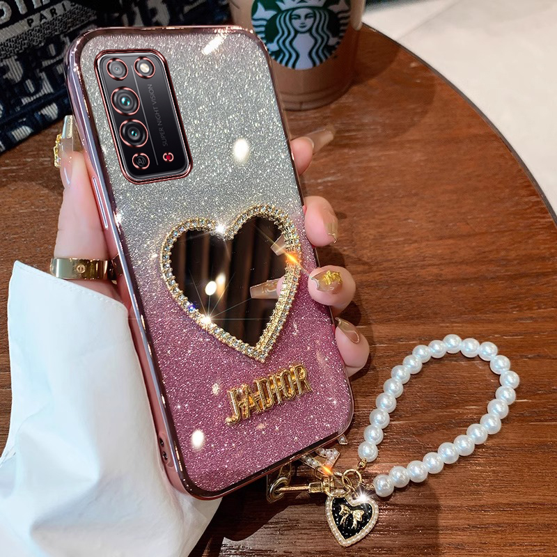 华为荣耀x10手机壳TEL一AN00a保护套镜子honorx10全包边软壳女款