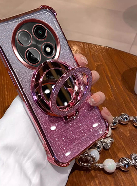 oppo真我13pro手机壳realme13保护套镜子支架RMX3952防摔5002软壳