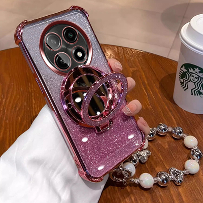 真我13pro+手机壳realme13por至尊版保护套RMX3920镜子支架3989软壳