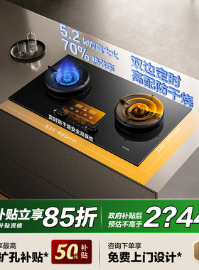 [新品]方太TEK20燃气灶煤气灶定时防干烧天然气家用灶台官方旗舰