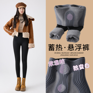 羊羔绒鲨鱼裤女外加绒加厚秋冬季高腰收腹打底保暖棉裤2025新款