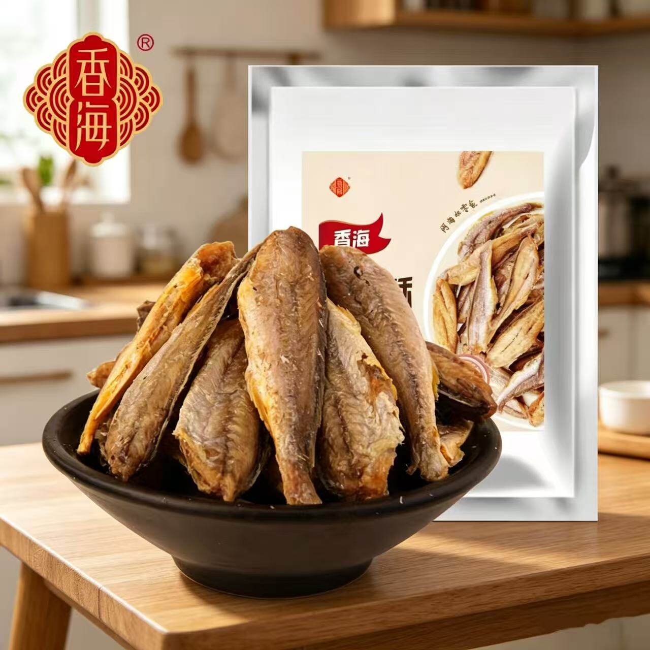 香海黄鱼酥香酥小黄鱼干大包装1000克即食解馋零食黄鱼酥家庭