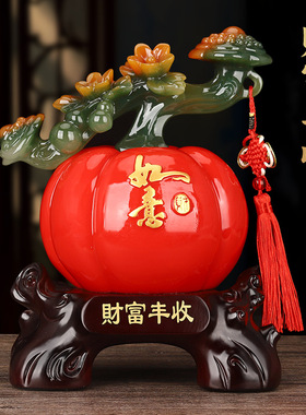 财富丰收新款事事如意客厅摆件酒柜电视柜装饰品玄关乔迁新居礼品