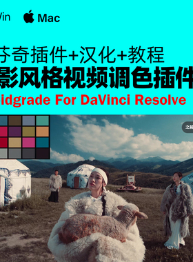 达芬奇电影风格视频调色插件 Rapidgrade v1.4.12 Win + 使用教程