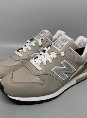 New Balance NB996系列灰色全皮防水男女运动休闲跑鞋CM996XJ2