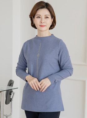 韩国简约风圆领长袖卫衣