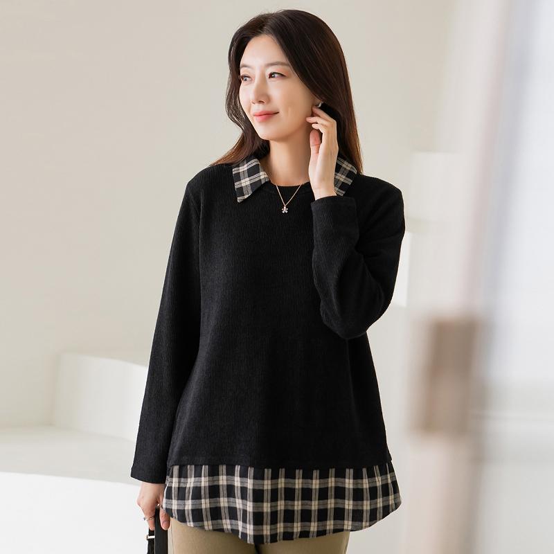 韩国中年妈妈装大码毛针织衫