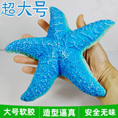 大号软胶海星模型五角星海底生物儿童玩具沙盘沙滩摆件认知教具