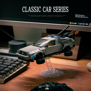 小角度新品八格车回到未来时光机男孩益智拼装超级赛车SPEED积木