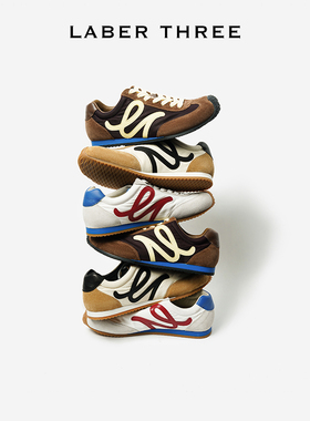 LABERTHREE秋季复古运动休闲LT米奇大头德训鞋丑萌鞋头低帮运动鞋