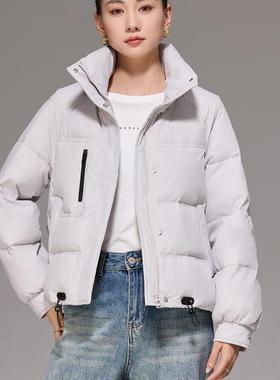 短款90%白鸭绒2025冬季新款小个子羽绒服女款显瘦显高