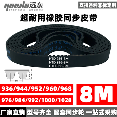 橡胶同步带皮带8M齿形齿轮传动带