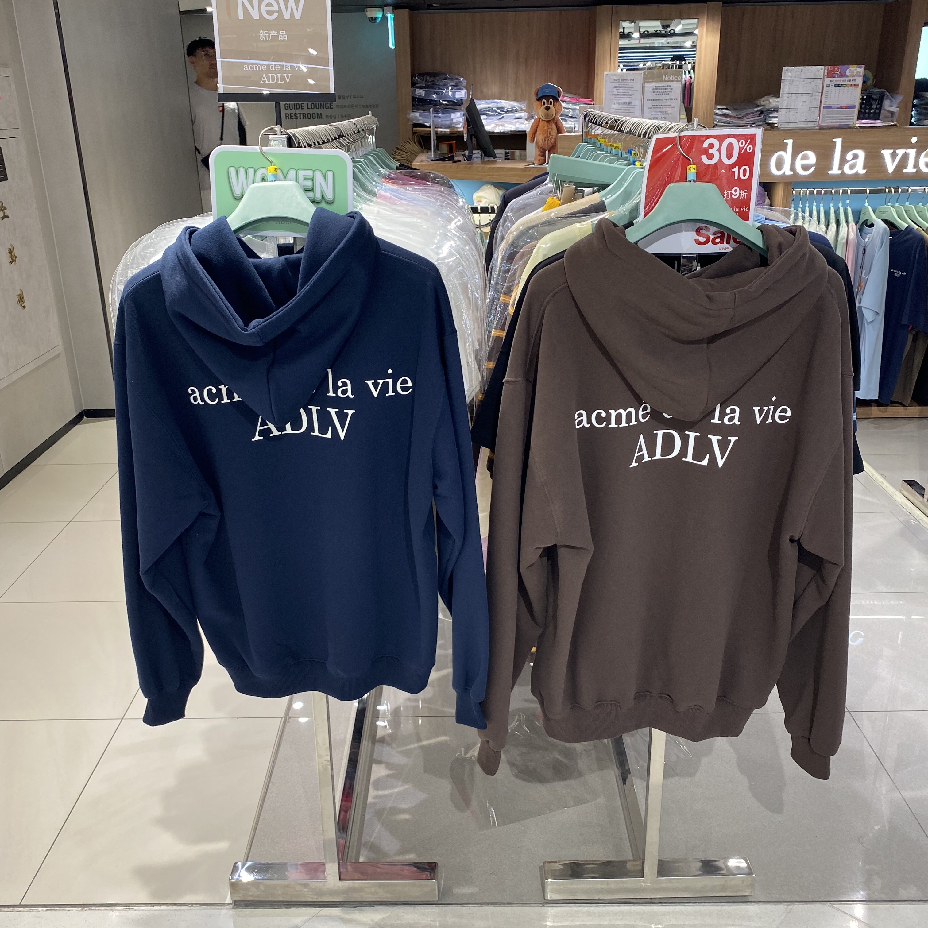韩国代购陈先生韩国站adlv加绒卫衣男女款2026秋季新款图片