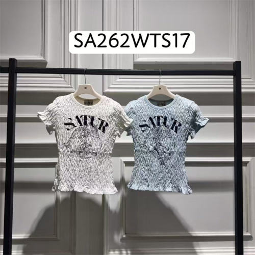 韩国代购陈先生satur短袖T恤半截袖女款2026新款正品SA262WTS17