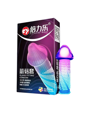 倍力乐蘑菇入珠避孕套女士专用调情颗粒男加粗加长柔珠球狼牙套增
