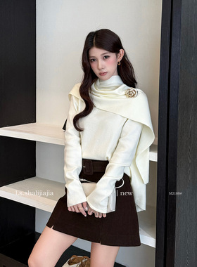 LS 极简时尚纯色优雅设计感上衣  广州十三行25秋冬新品女装M2188