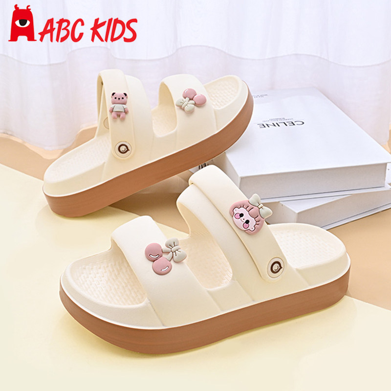 Abckids夏季女童凉拖鞋图片
