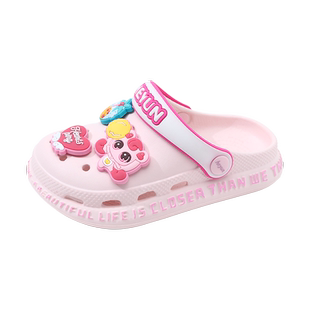 儿童洞洞鞋防滑女童拖鞋女宝沙滩鞋女孩凉拖大童凉鞋宝宝夏季卡通
